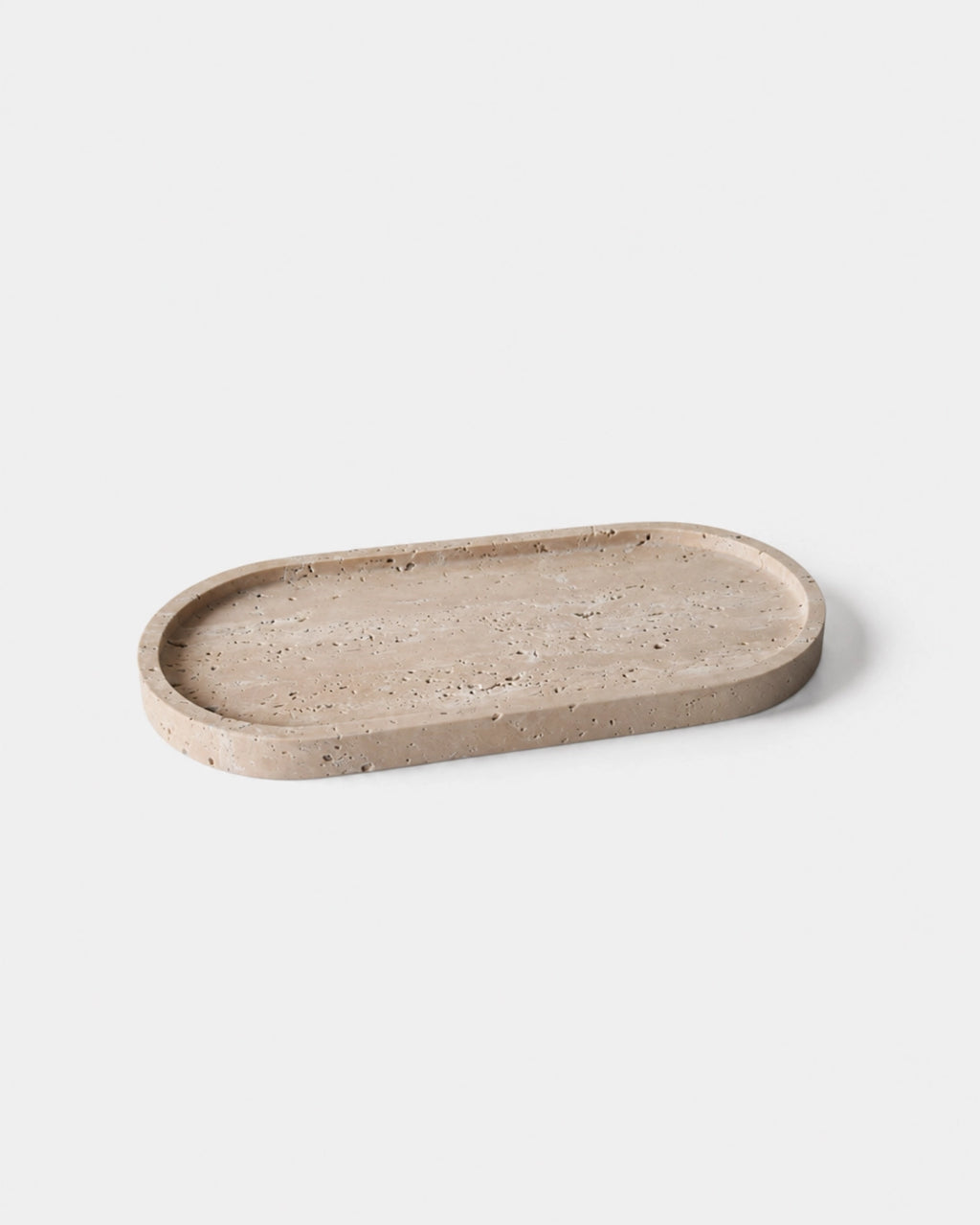 Oval Travertine Tray